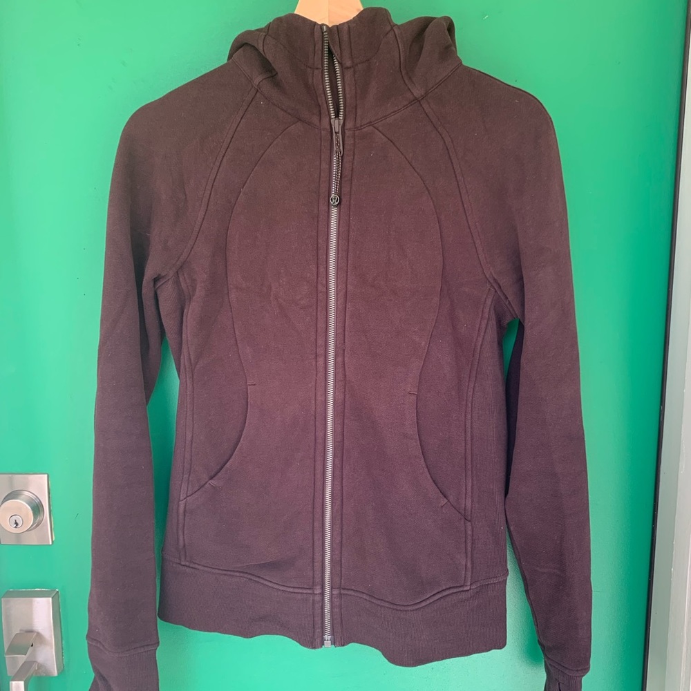 Lululemon Zip-up Scuba Hoodie Sweatshirt - Maroon
